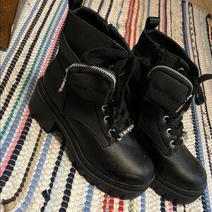 Juicy Couture Black Combat Boots